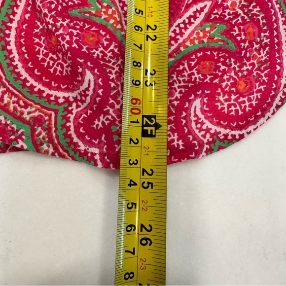 Lauren Ralph Lauren Women’s button Up Top Blouse Pink paisley 3/4 Sleeve Sz M/P - Picture 7 of 8